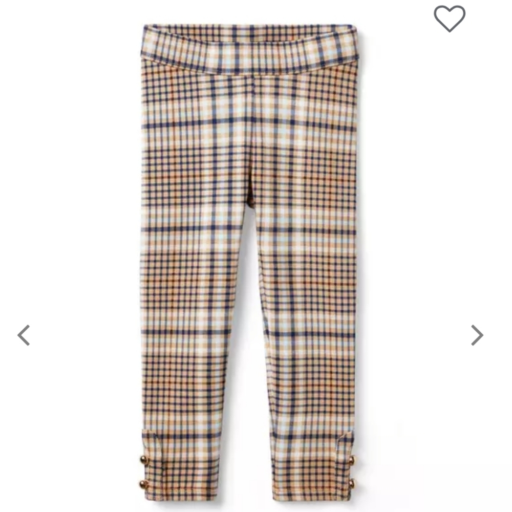 Janie and Jack Tan Pants with Button Accents